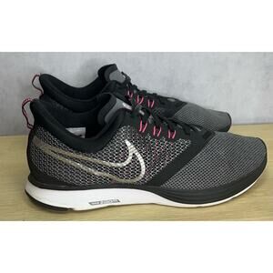Nike Zoom Strike Womens Running Low Top Sneakers Black Pink AJ0188-005 Size 11